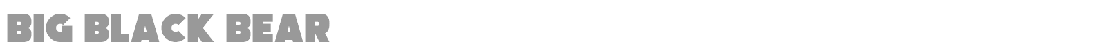 Big Black Bear font preview